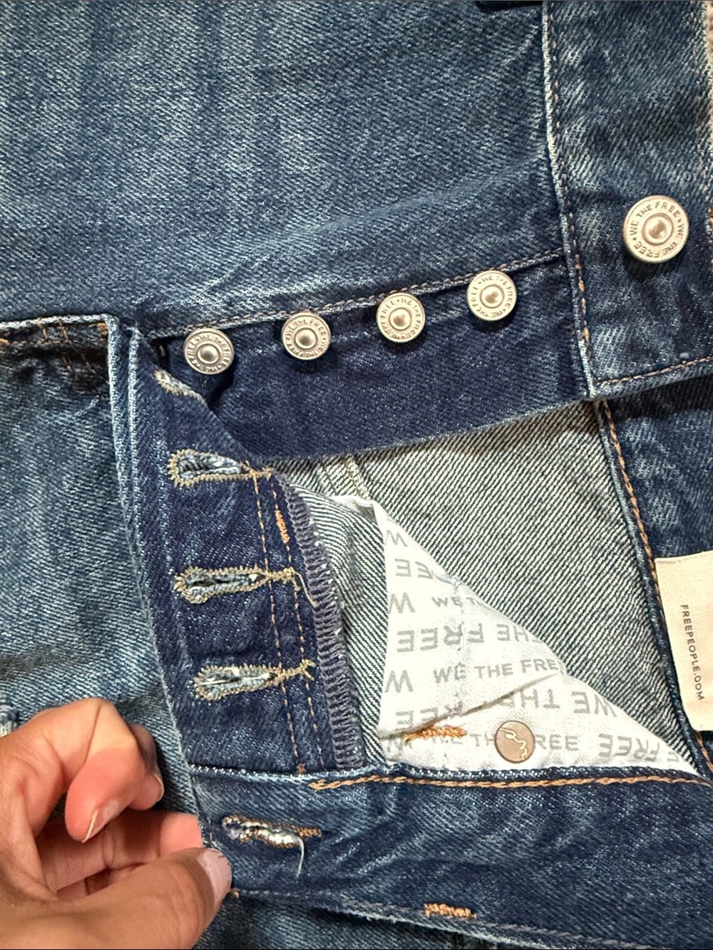Free People we the free now or never cutoff denim short 26 - Picture 6 of 6